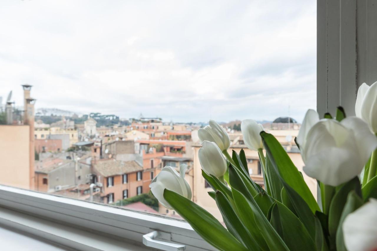 Amazing Penthouse With Private Terrace In Trastevere 로마 외부 사진